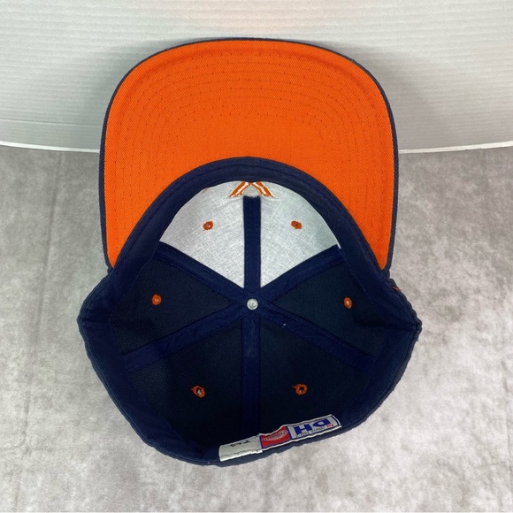 Vintage Virginia Cavaliers Hat 7 1/4 Navy Zephyr Retro Logo College Fitted Cap - Picture 9 of 11